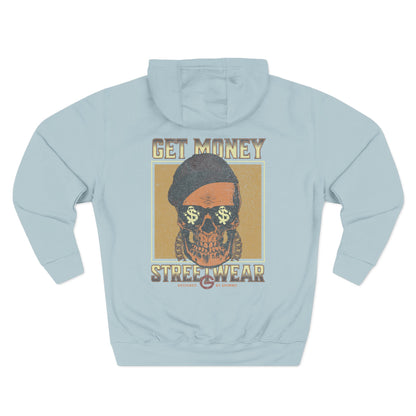 Get Money Streetwear Skull Graphic Hoodie
