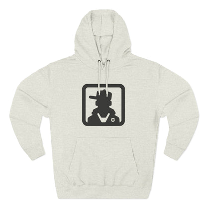 Minimal Silhouette Streetwear Fleece Hoodie