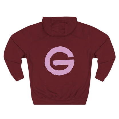 Minimalist Pink G Logo Hoodie