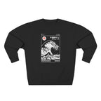 Great Wave Crewneck Sweatshirt — Hokusai-Inspired Wave Graphic