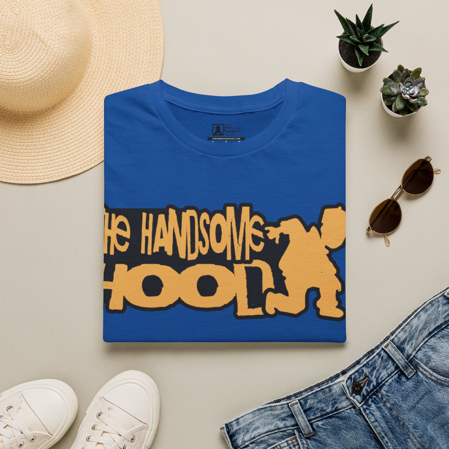 Handsomeschool Graphic T‑Shirt — 'The Handsome Hool' Retro Mascot Tee