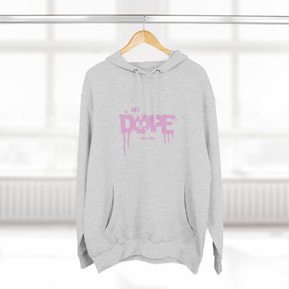 Dope Skull Graphic Hoodie Pink Drip Streetwear