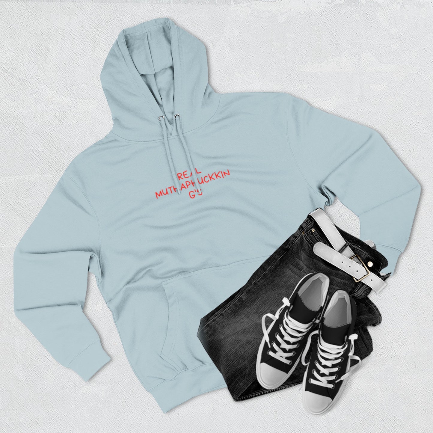 Red Brushstroke G Logo Hoodie