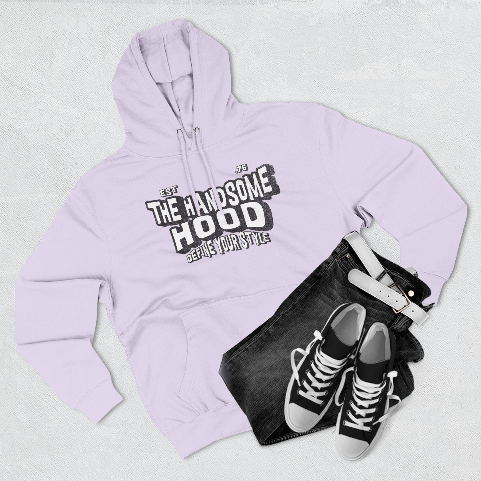 The Handsome Hood Hoodie – Retro Script Graphic Pullover