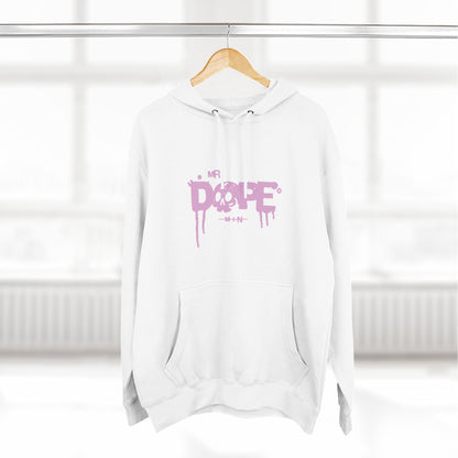 Dope Skull Graphic Hoodie Pink Drip Streetwear