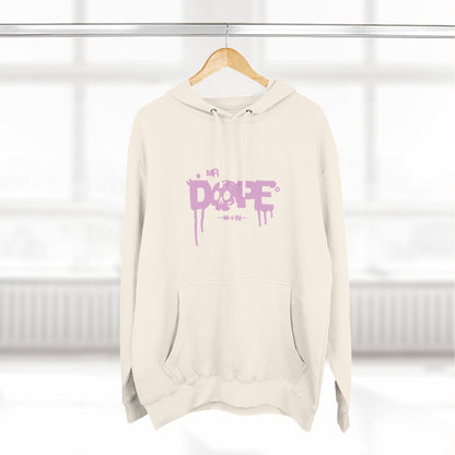 Dope Skull Graphic Hoodie Pink Drip Streetwear