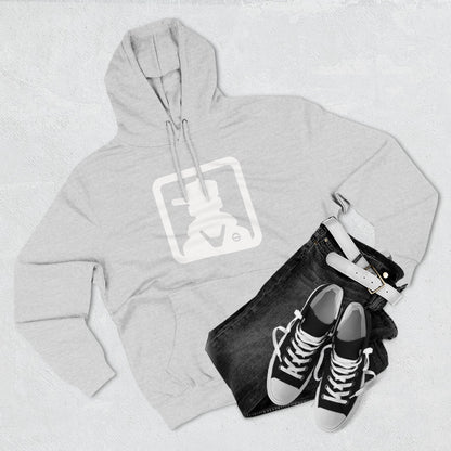 Minimal Square Logo Fleece Hoodie