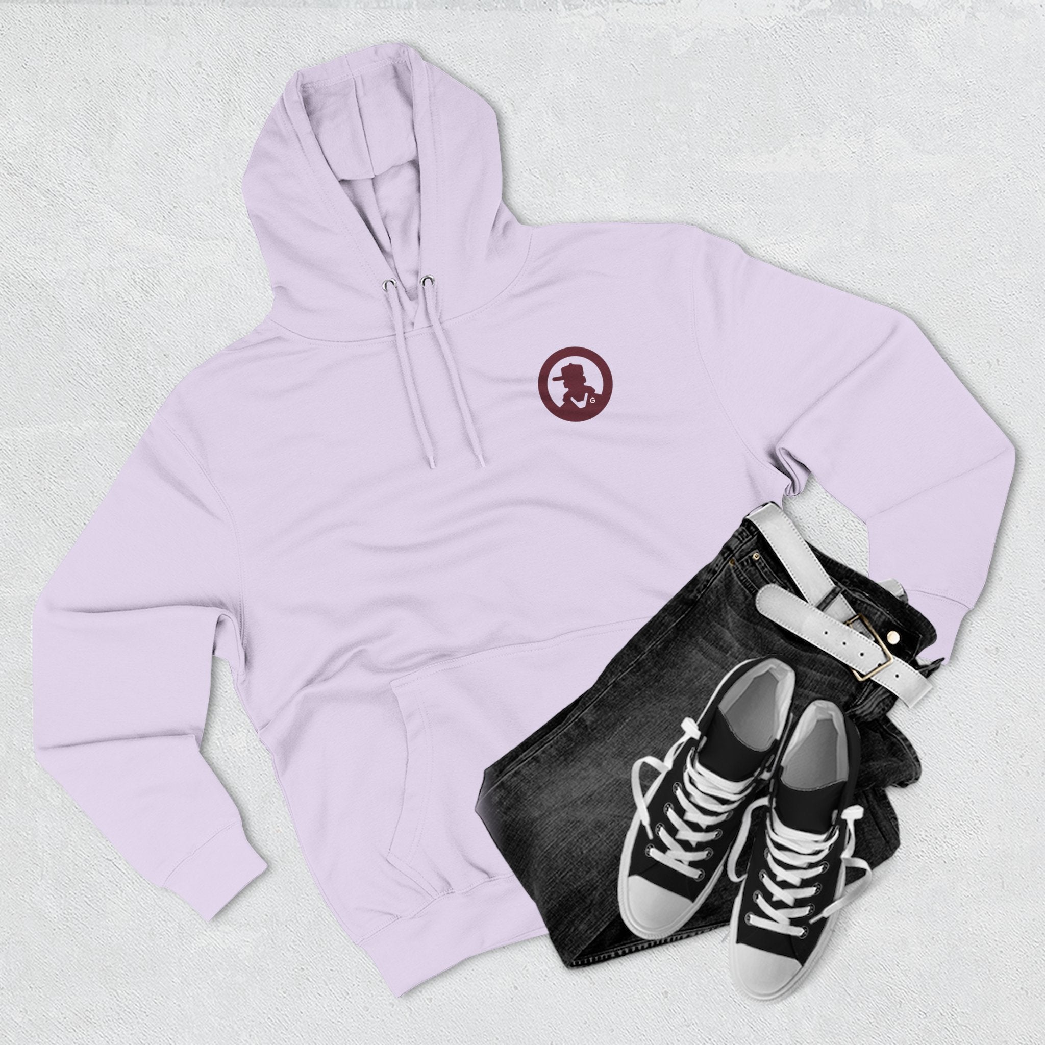 Skateboarders In Hell Graphic Hoodie — Retro Skate Circle Design