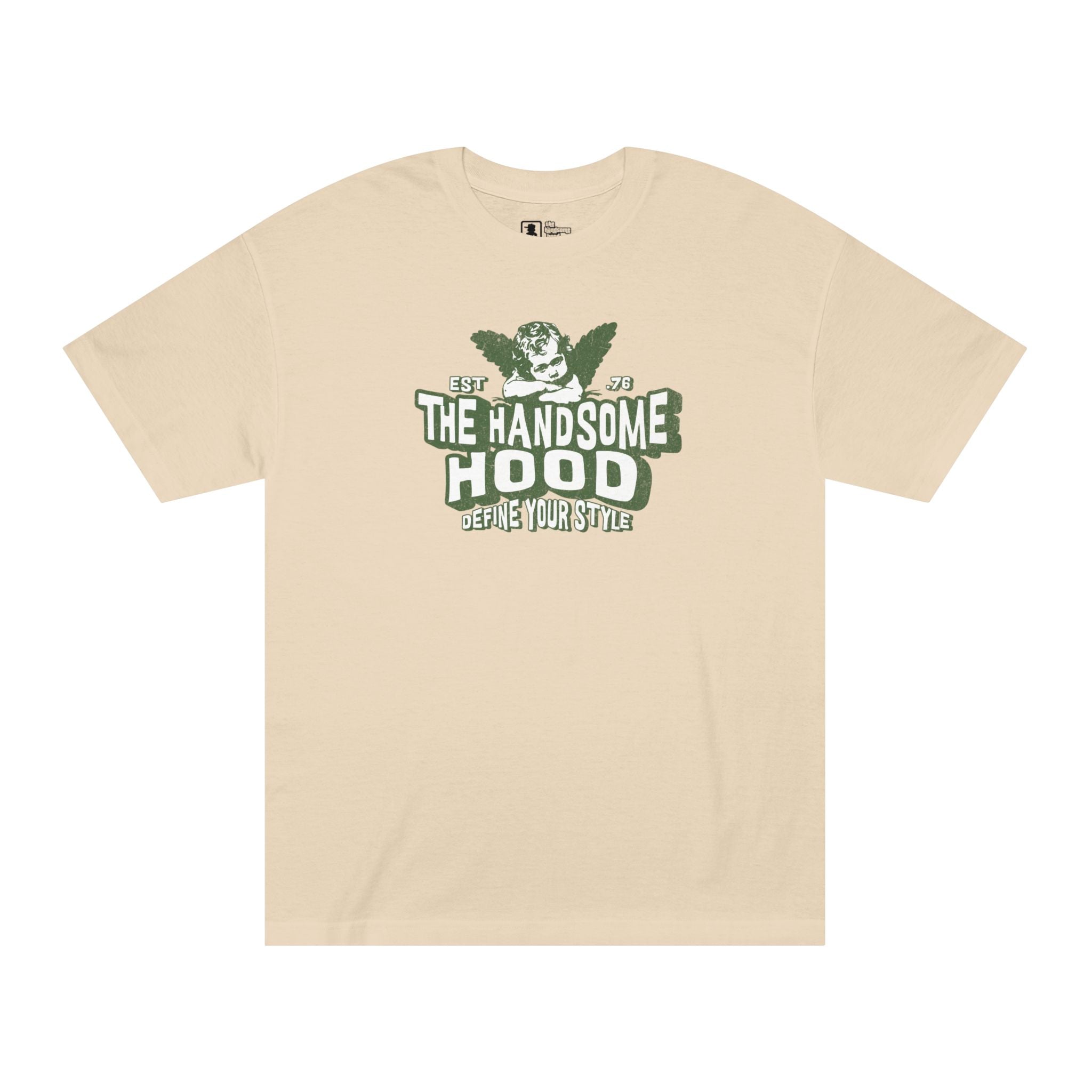 The Handsome Hood Tee — Vintage Angel Graphic T-Shirt
