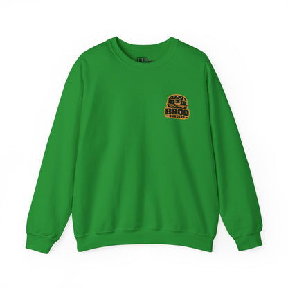 Burger Logo Sweatshirt — 'BROO Burgers' Retro Fast Food Crewneck