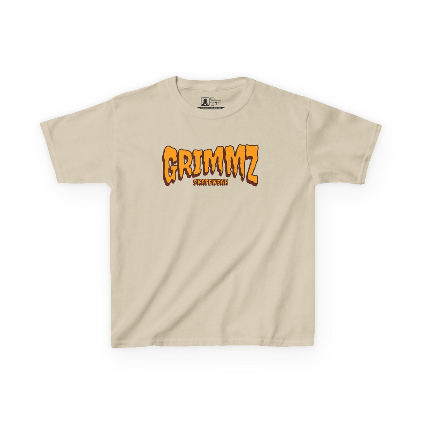 Kids Tee — GRIMMZ Orange Logo Graphic Shirt