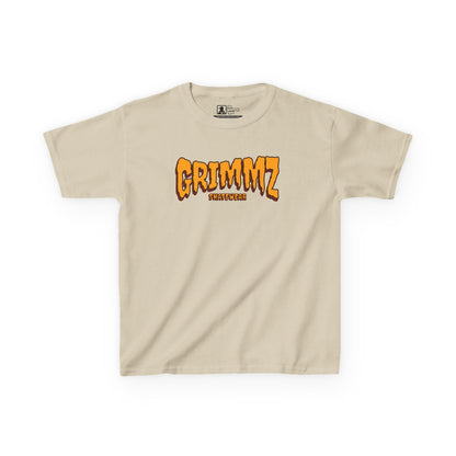 Kids Tee — GRIMMZ Orange Logo Graphic Shirt