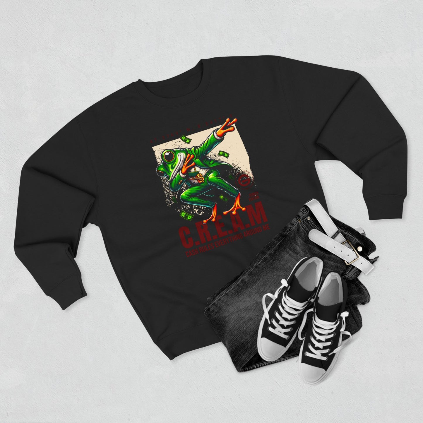C.R.E.A.M. Frog Graphic Crewneck