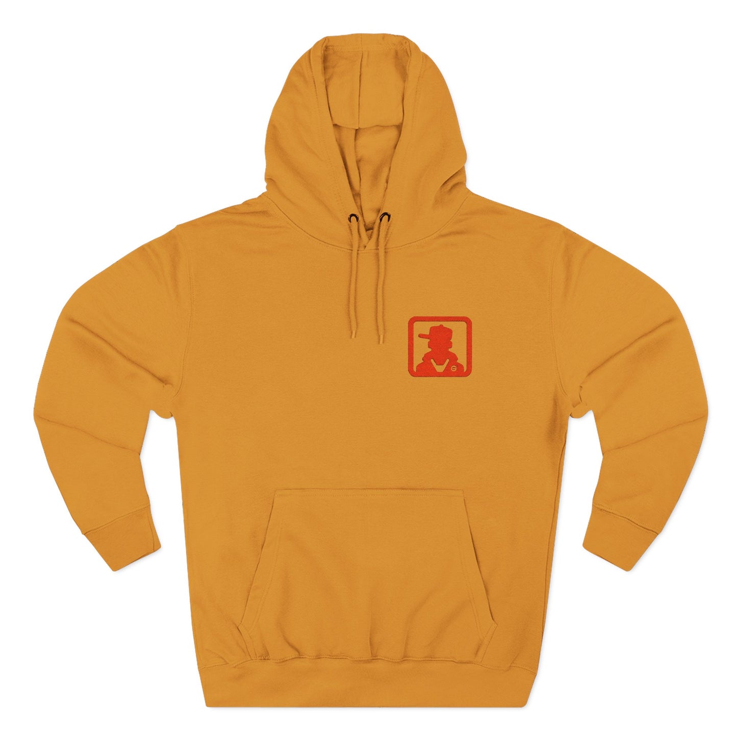 Minimal Red Lantern Chest Hoodie