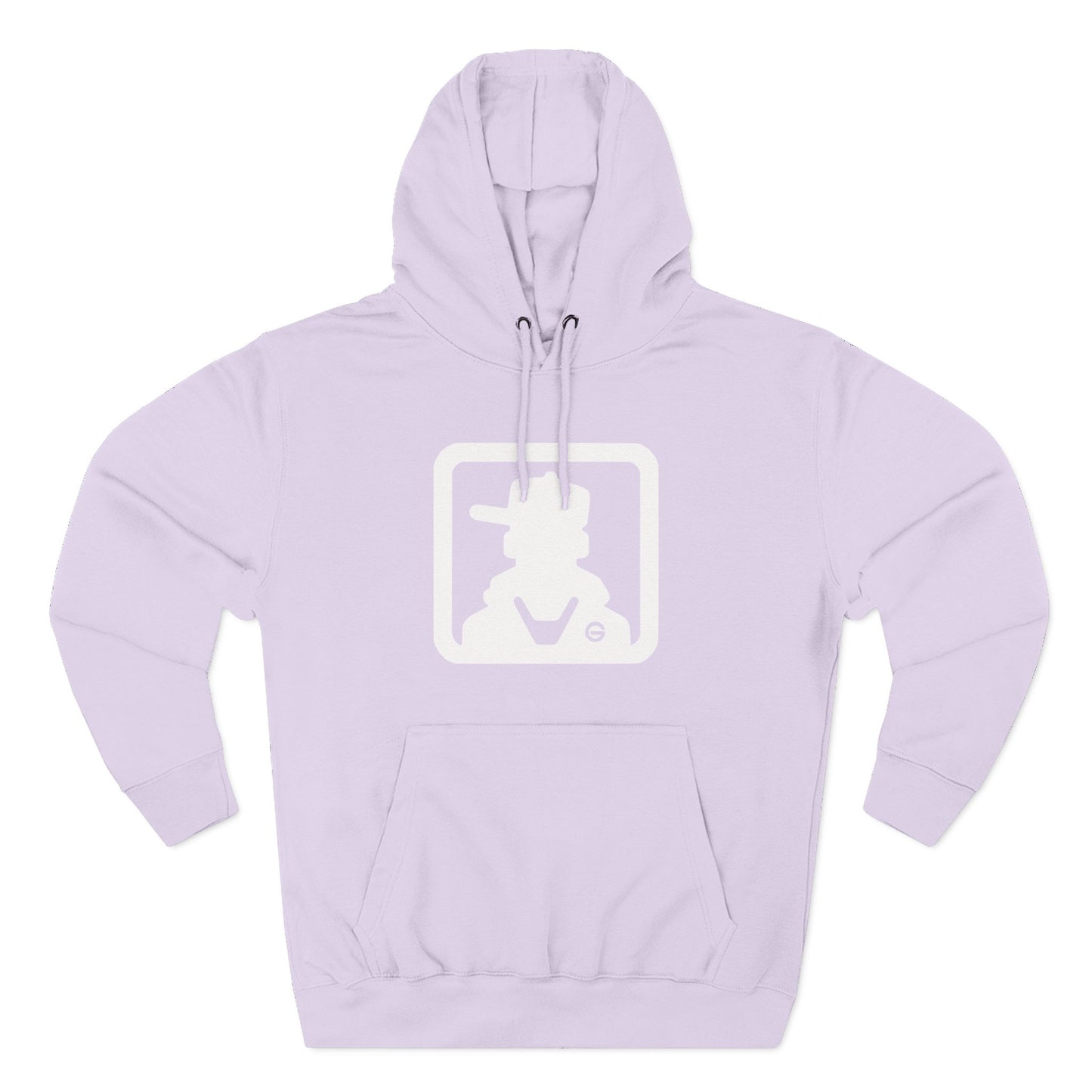 Minimal Square Logo Fleece Hoodie