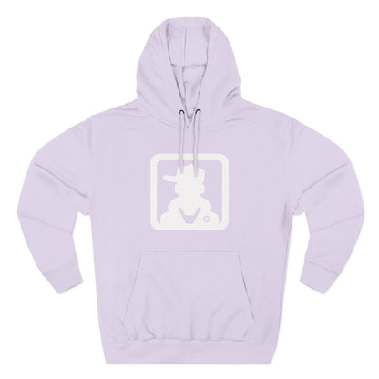 Minimal Square Logo Fleece Hoodie