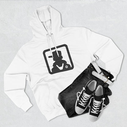Minimal Silhouette Streetwear Fleece Hoodie