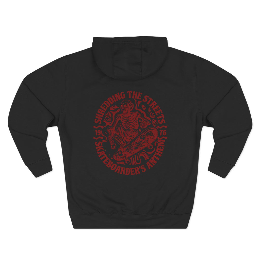 Skateboarders In Hell Graphic Hoodie — Retro Skate Circle Design