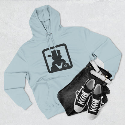 Minimal Silhouette Streetwear Fleece Hoodie