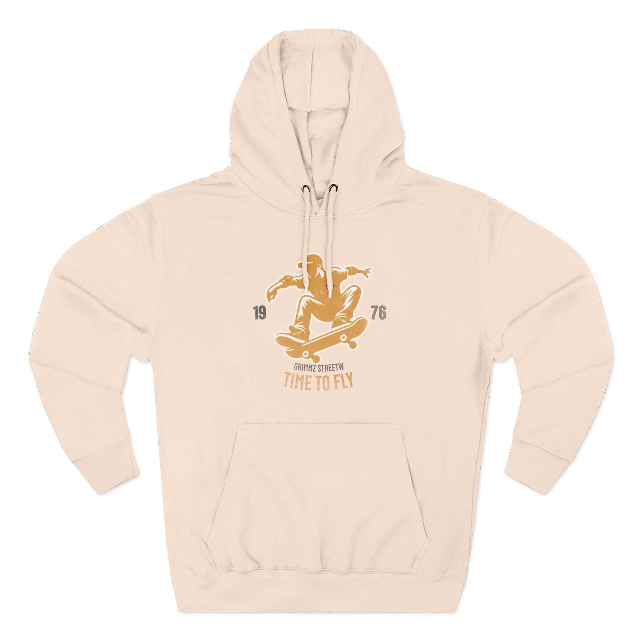 Skateboard Time to Fly Hoodie — Vintage Skateboard Graphic Pullover