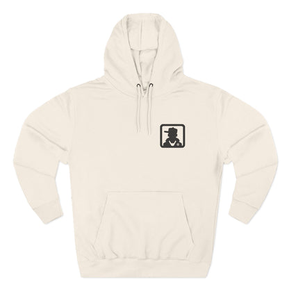 Minimal Silhouette Chest Logo Hoodie