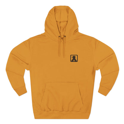 Silhouette Crest Hoodie — Minimal Monogram Graphic Fleece