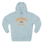 Grimmz 1976 U.S.A. Hoodie — Vintage Collegiate Fleece Pullover