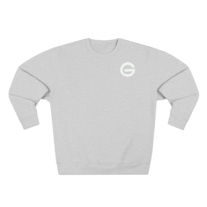 Skeleton Skate Crewneck Sweatshirt — "Fall Seven Ride Eight" Graphic