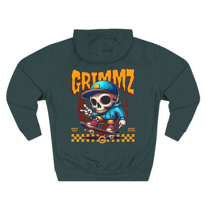 Weirdo Graphic Hoodie — Retro Skate Cartoon Fleece Pullover