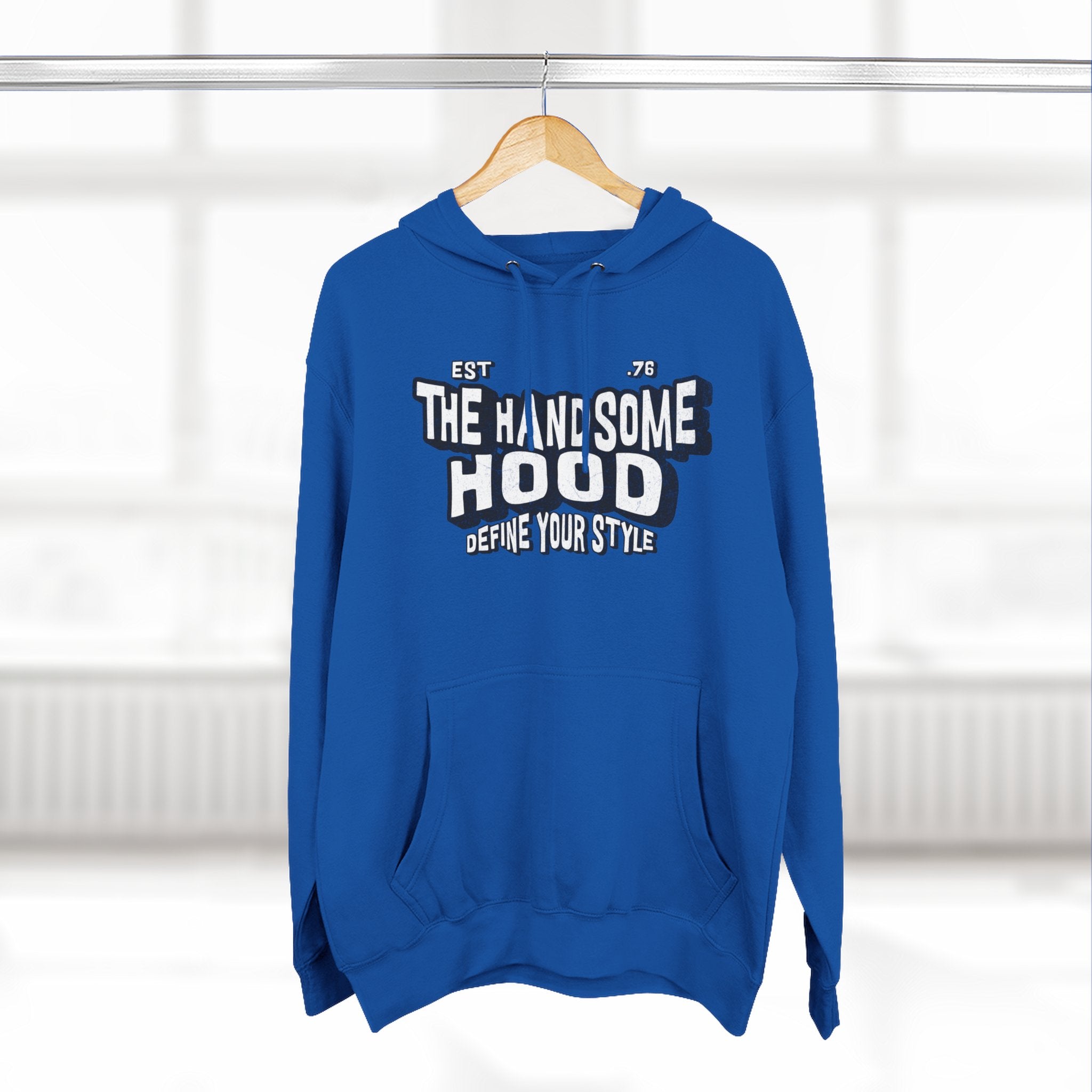 The Handsome Hood Hoodie – Retro Script Graphic Pullover