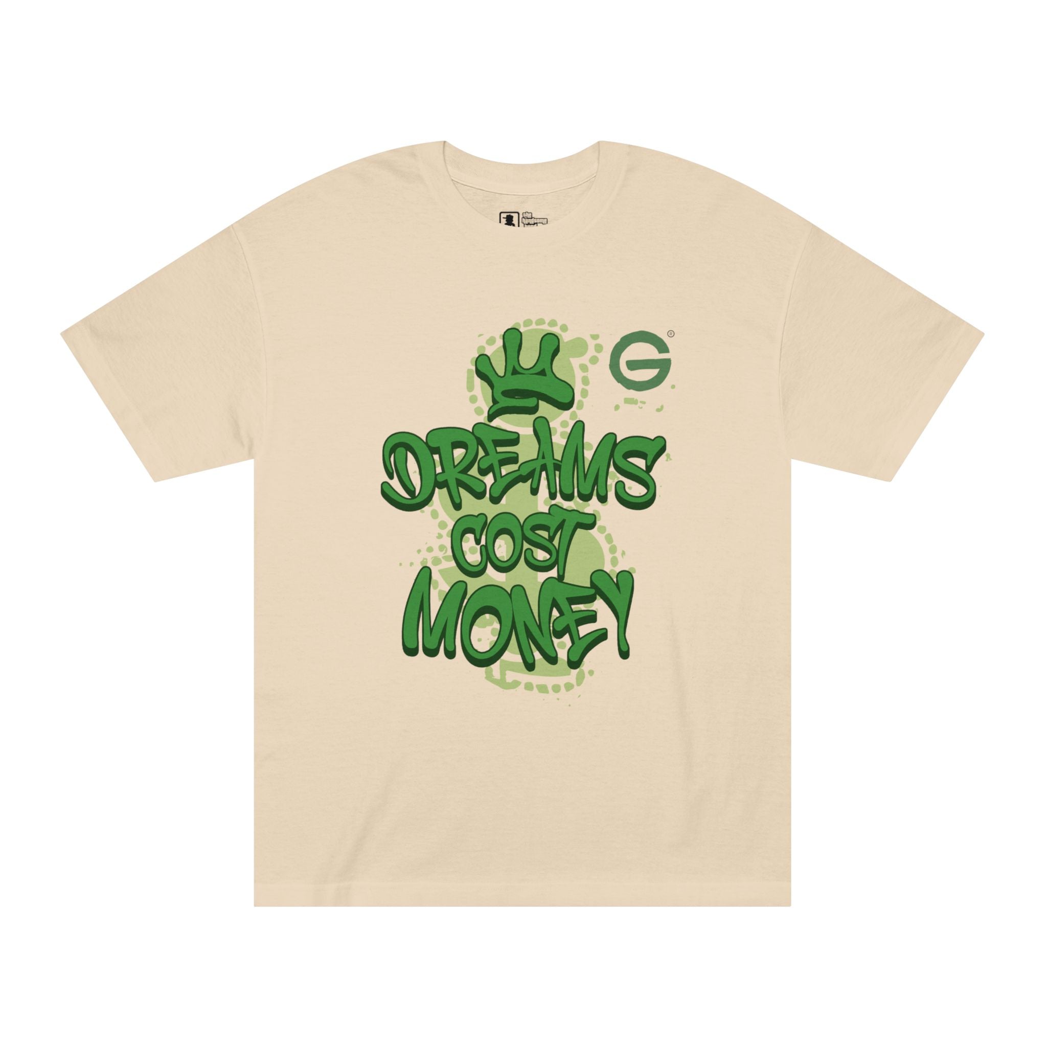 Dreams Cost Money T-Shirt — Green Graffiti Money Tee