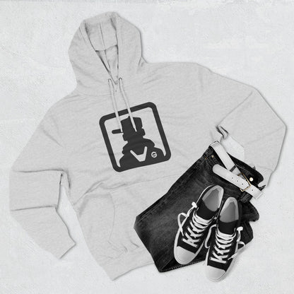 Minimal Silhouette Streetwear Fleece Hoodie
