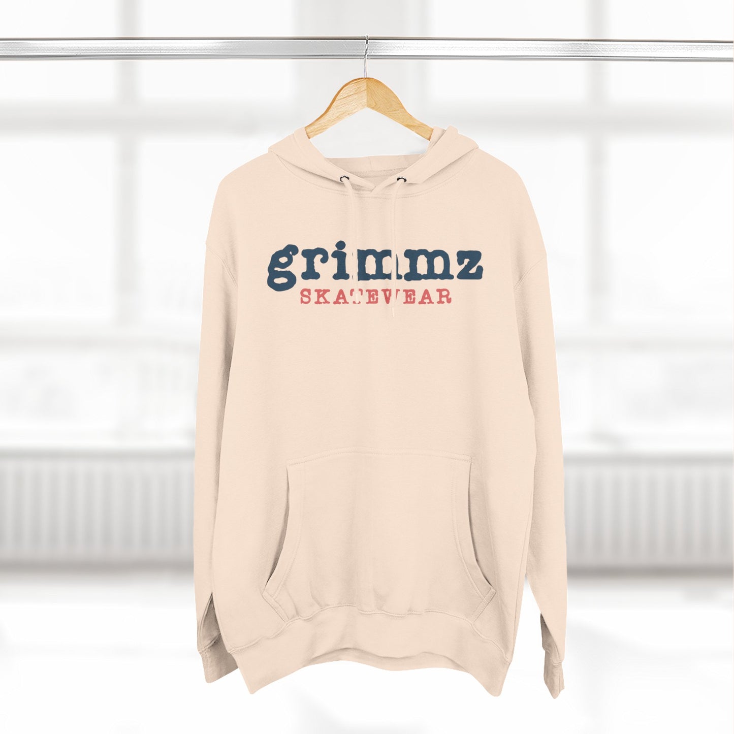 Grimmz Skatewear Fleece Hoodie — Vintage Skate Logo Pullover