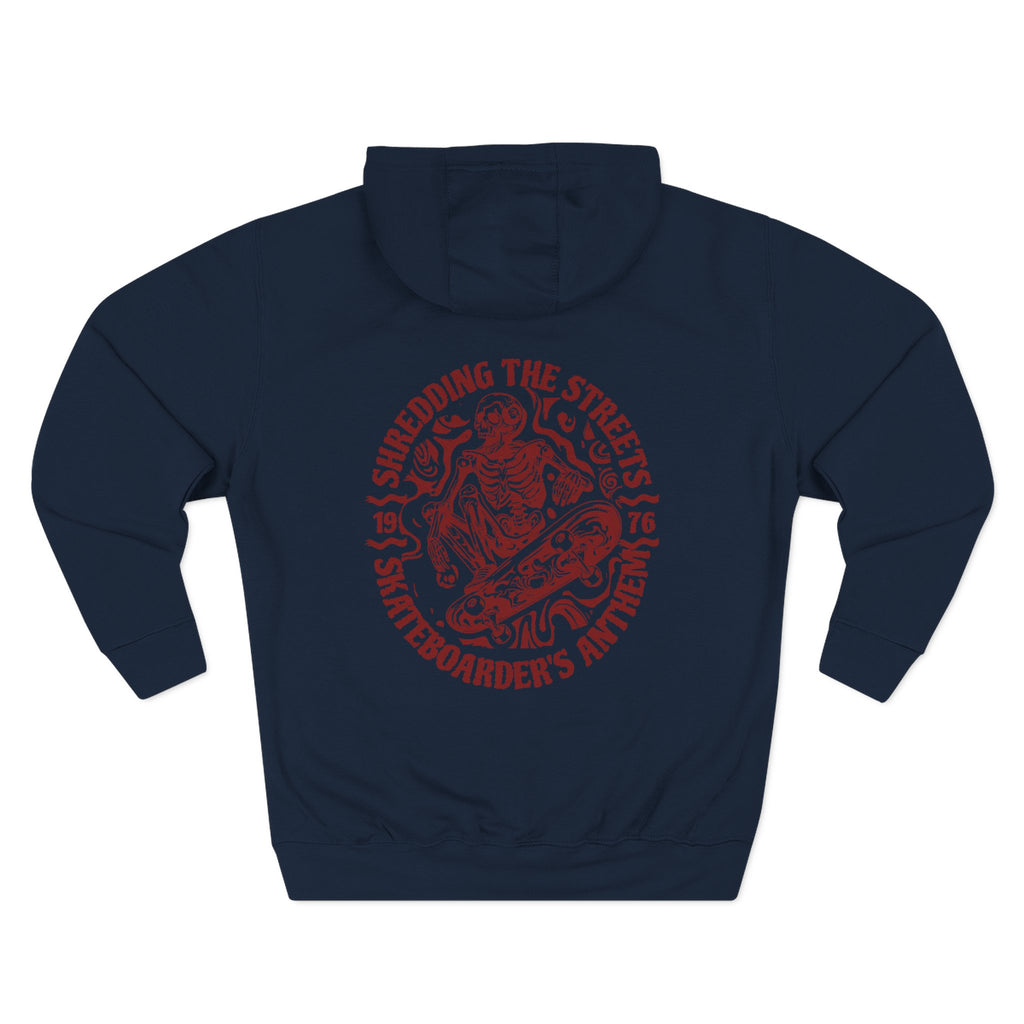 Skateboarders In Hell Graphic Hoodie — Retro Skate Circle Design