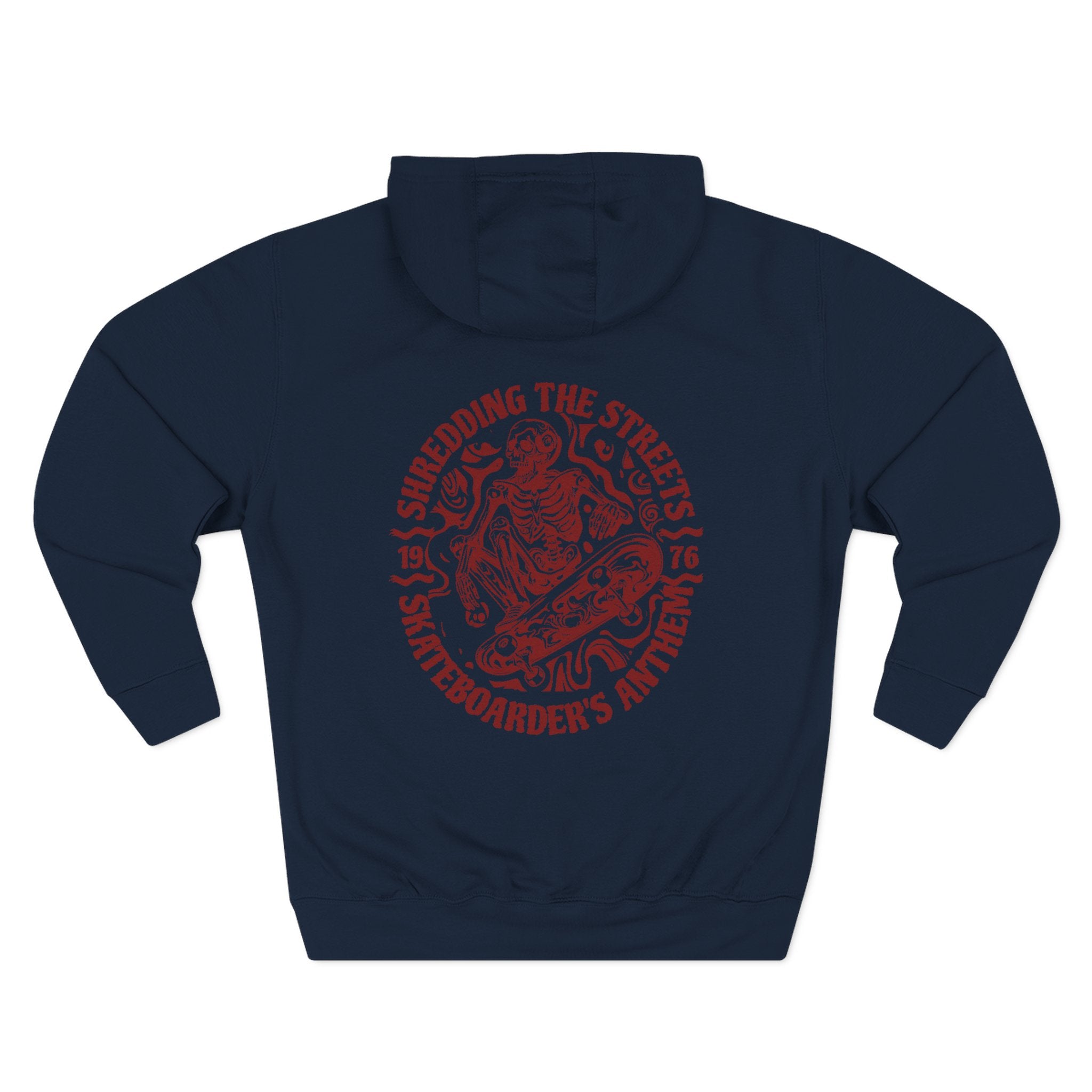 Skateboarders In Hell Graphic Hoodie — Retro Skate Circle Design