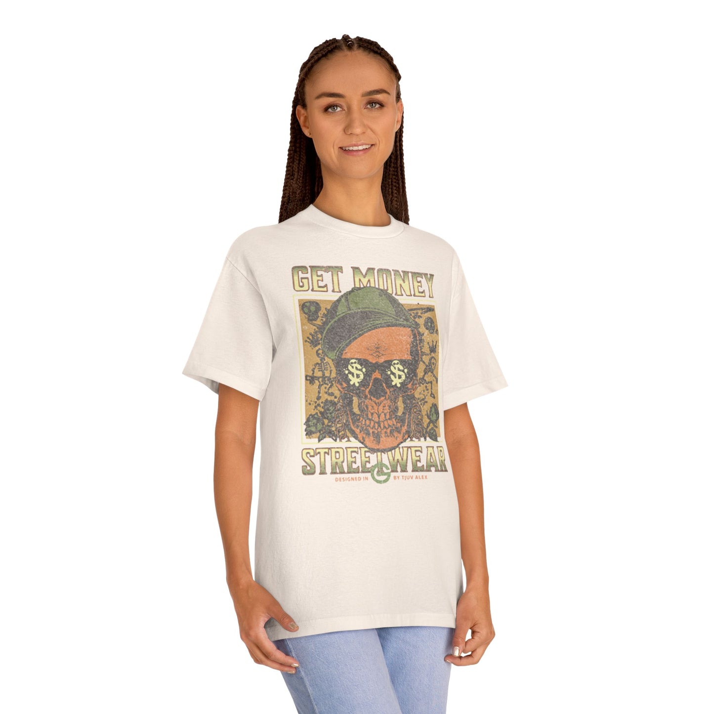 Get Money Skull Graphic Tee