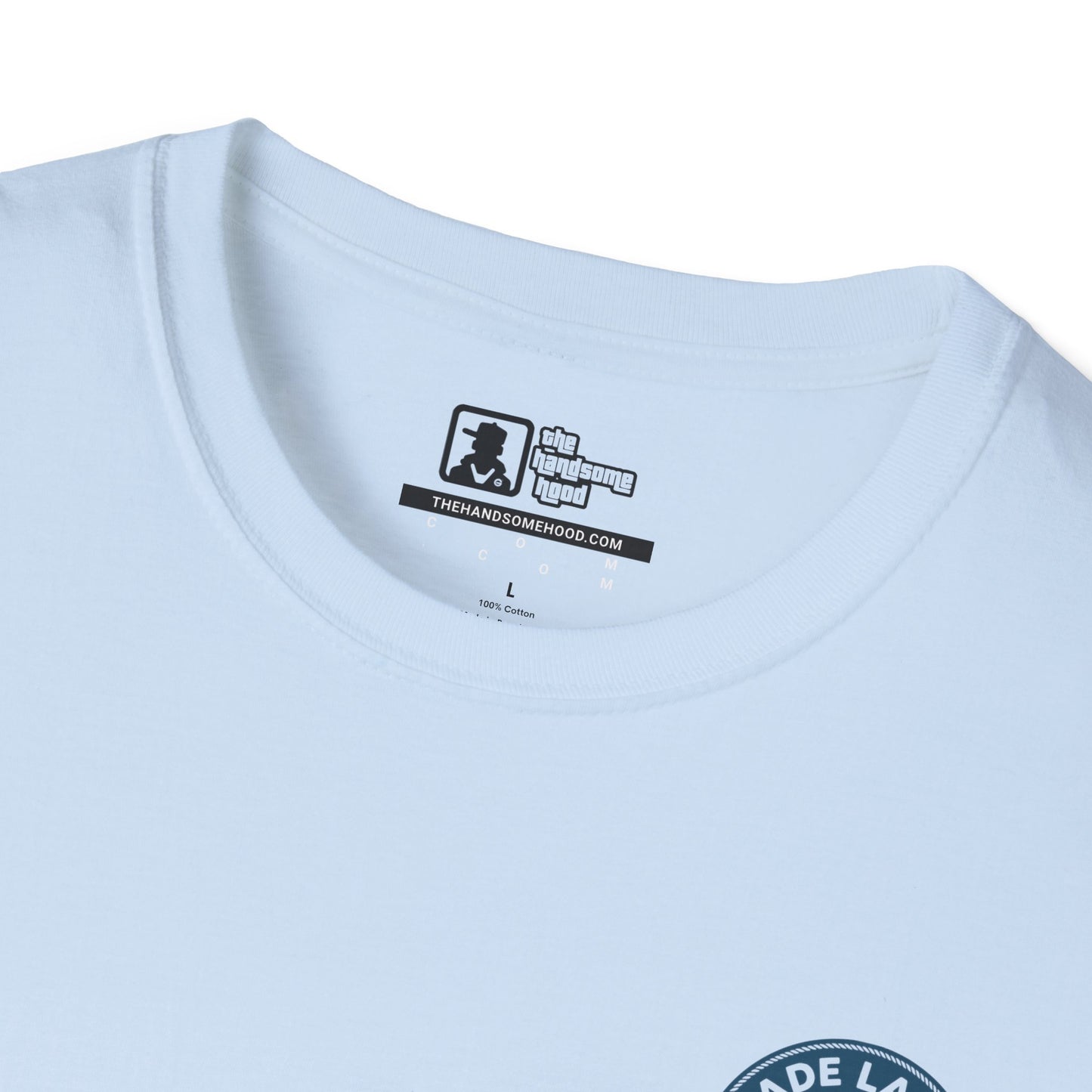 Glade Laksen Kvalitetsfisk T-Shirt — Vintage Salmon Fishing Tee