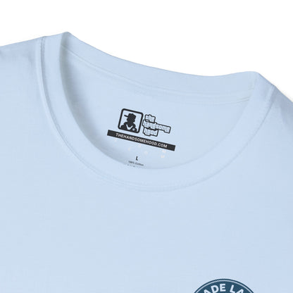 Glade Laksen Kvalitetsfisk T-Shirt — Vintage Salmon Fishing Tee