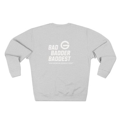 Baddest Badder Retro Crewneck Pullover
