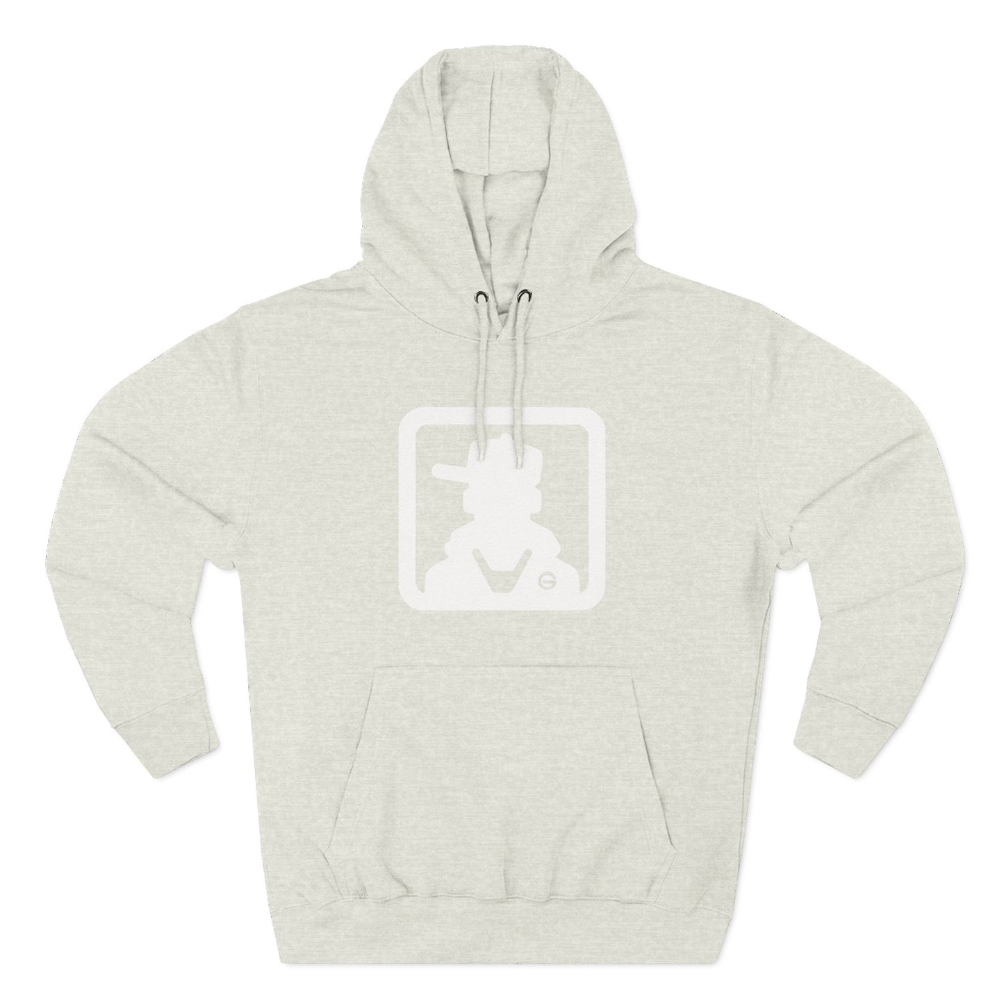 Minimal Square Logo Fleece Hoodie