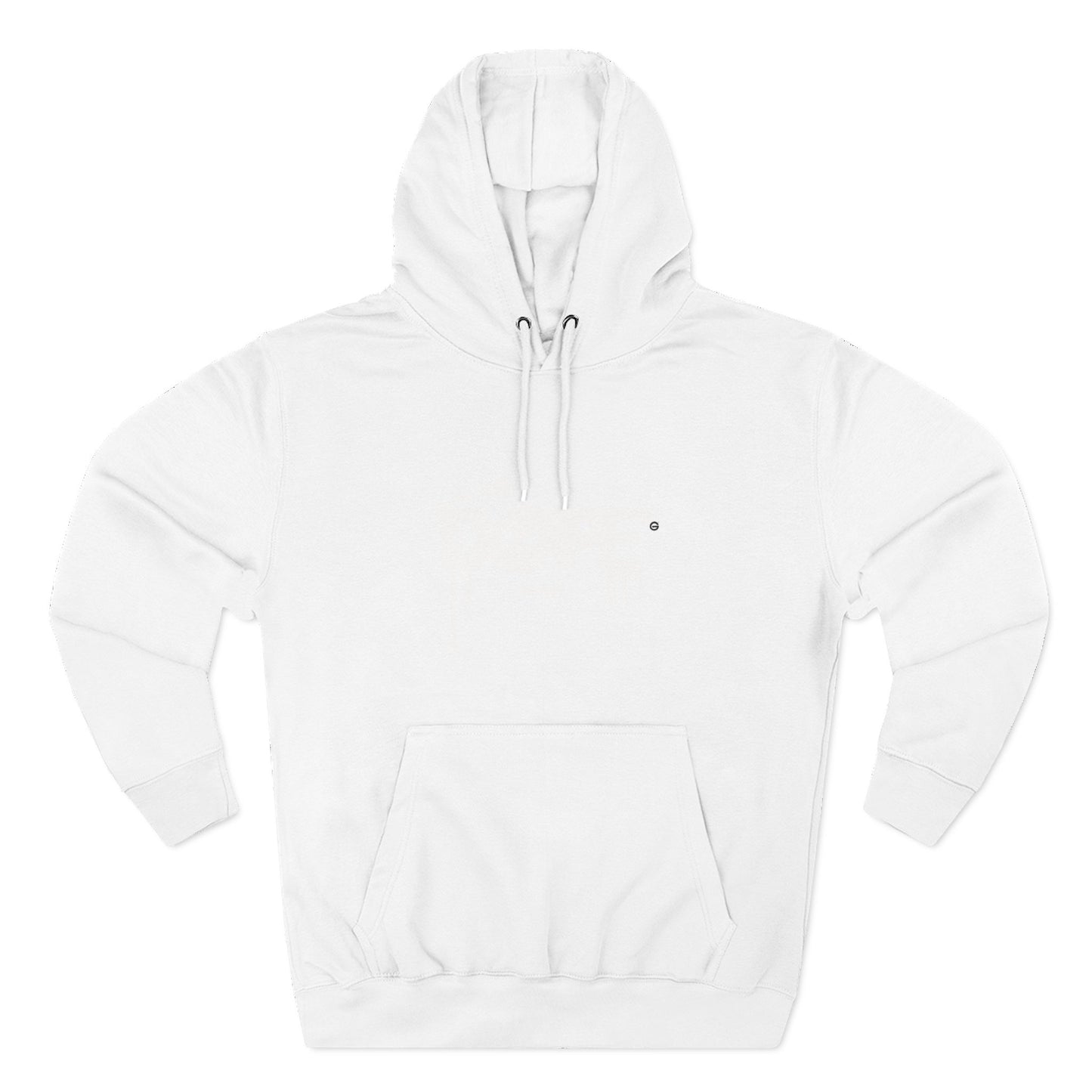 Classic White Three-Panel Hoodie