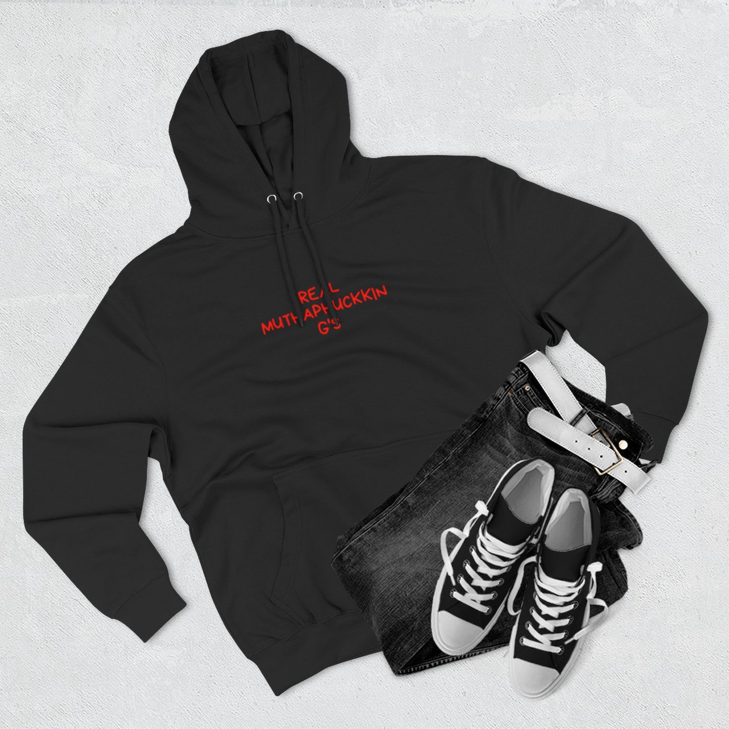 Red Brushstroke G Logo Hoodie