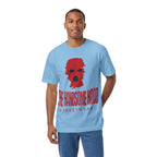 The Handsome Hood Streetwear Tee — Red Balaclava Graphic T-Shirt