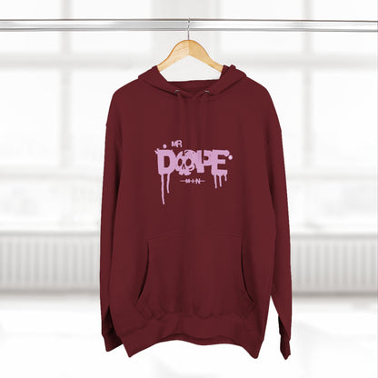 Dope Skull Graphic Hoodie Pink Drip Streetwear