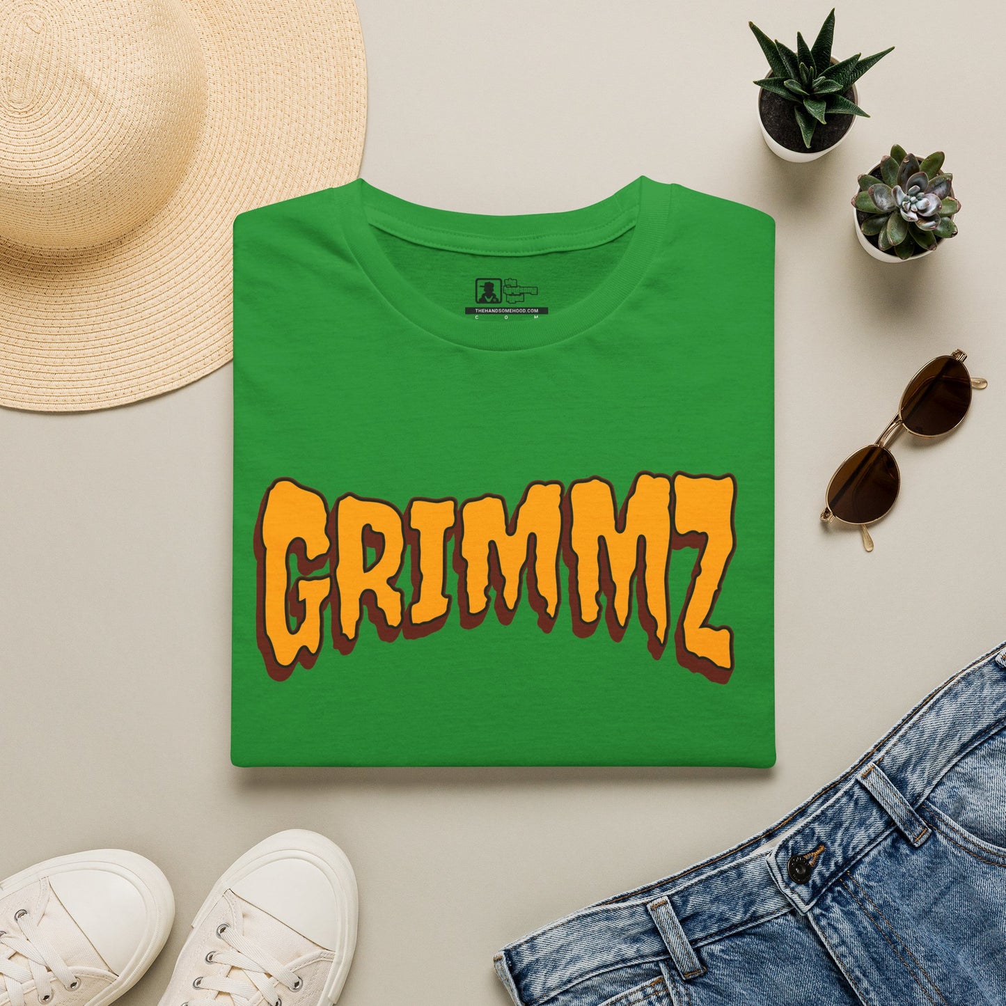 Grimmz Orange Drip Logo T-Shirt