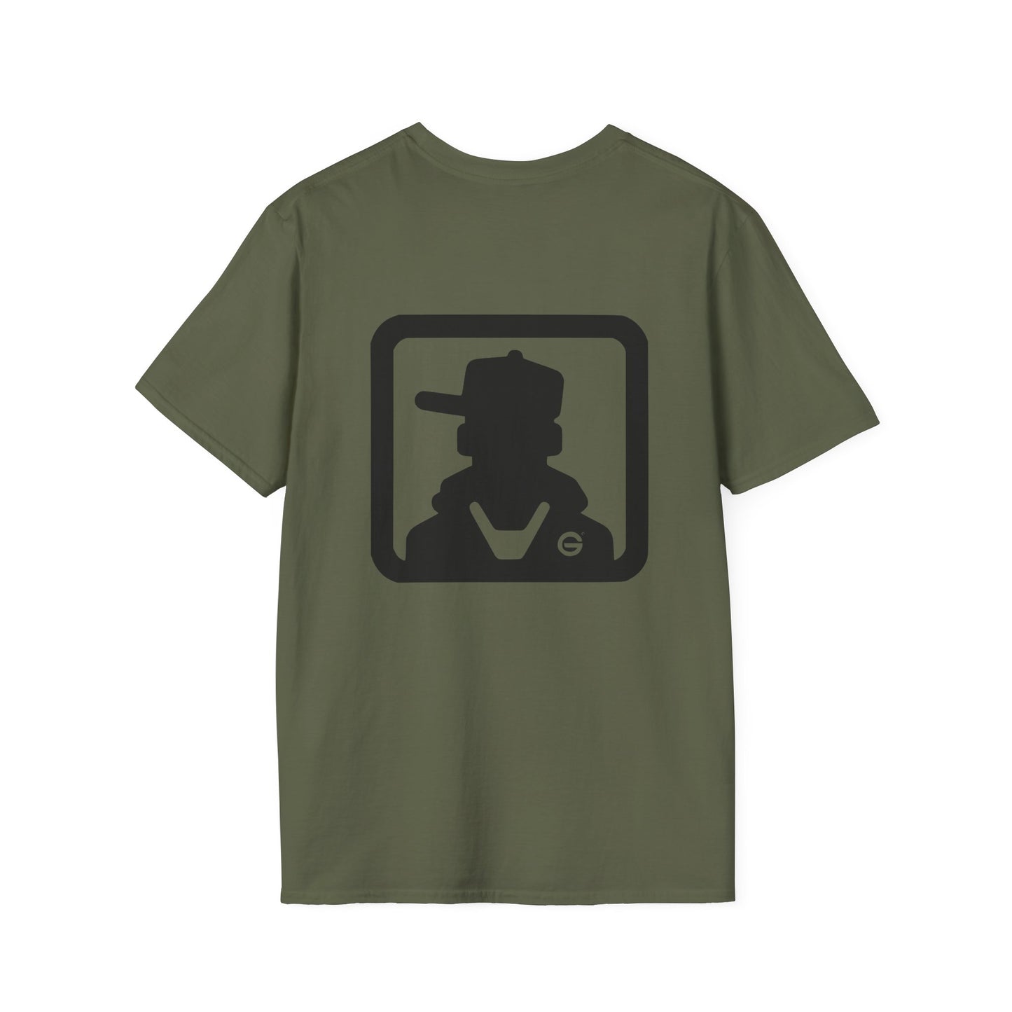 Minimal Monochrome Silhouette Logo Tee