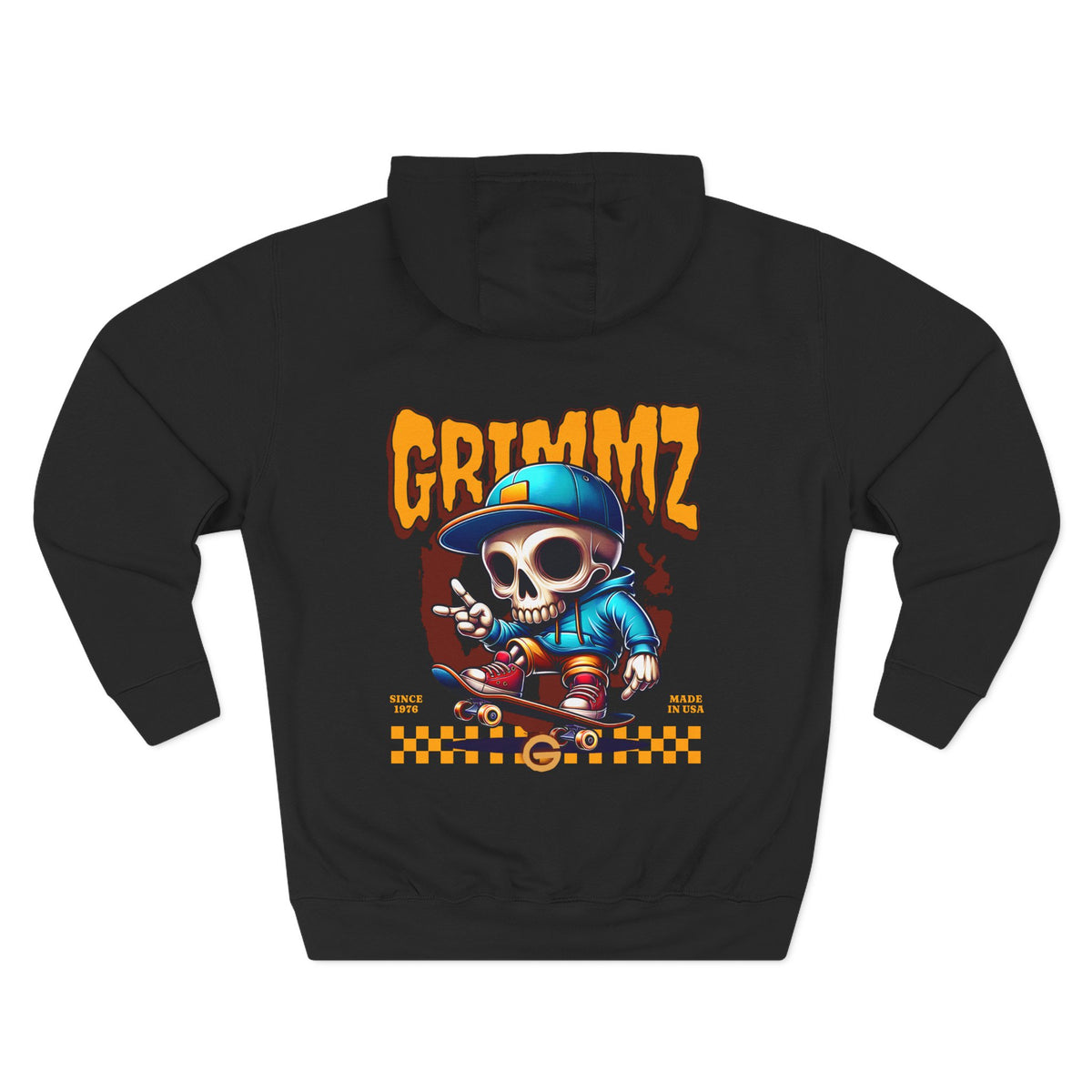 Grimmz Skateboarding Skeleton Hoodie