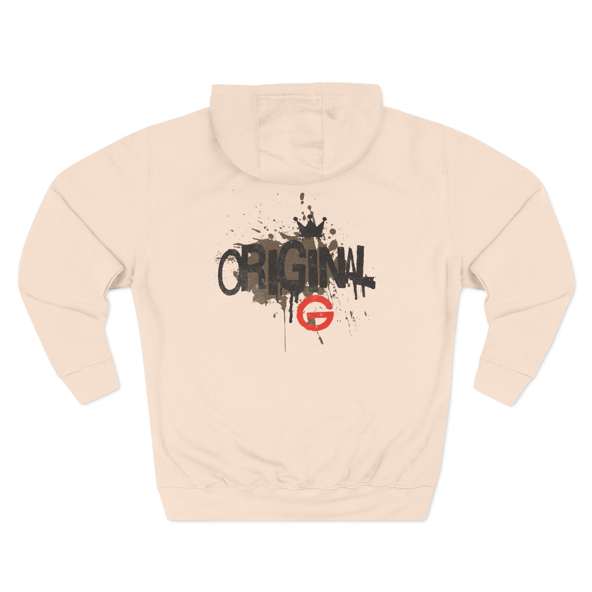 Three-Panel Fleece Hoodie