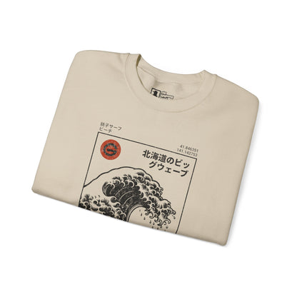 Hokkaido Wave Crewneck Sweatshirt