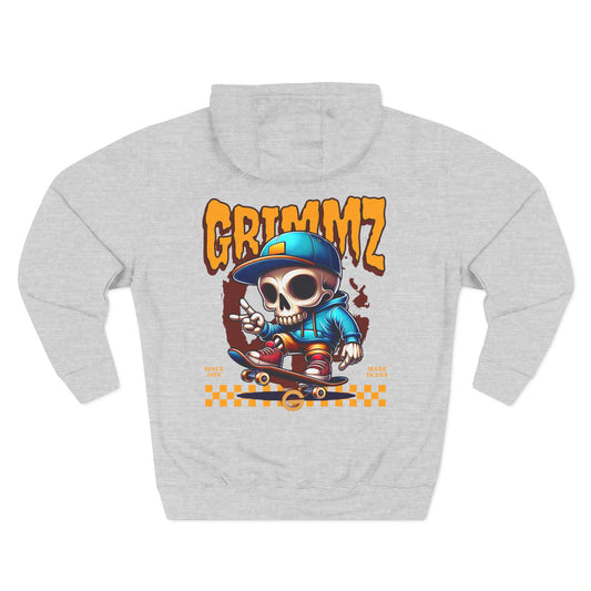 Weirdo Graphic Hoodie — Retro Skate Cartoon Fleece Pullover